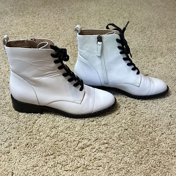 Halogen Layla Joy White Ankle bootie size women’s 7 - Picture 3 of 8